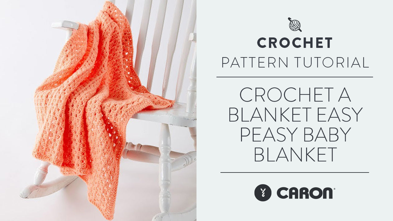 Easy Crochet Baby Blanket pattern - Affinity For Yarn