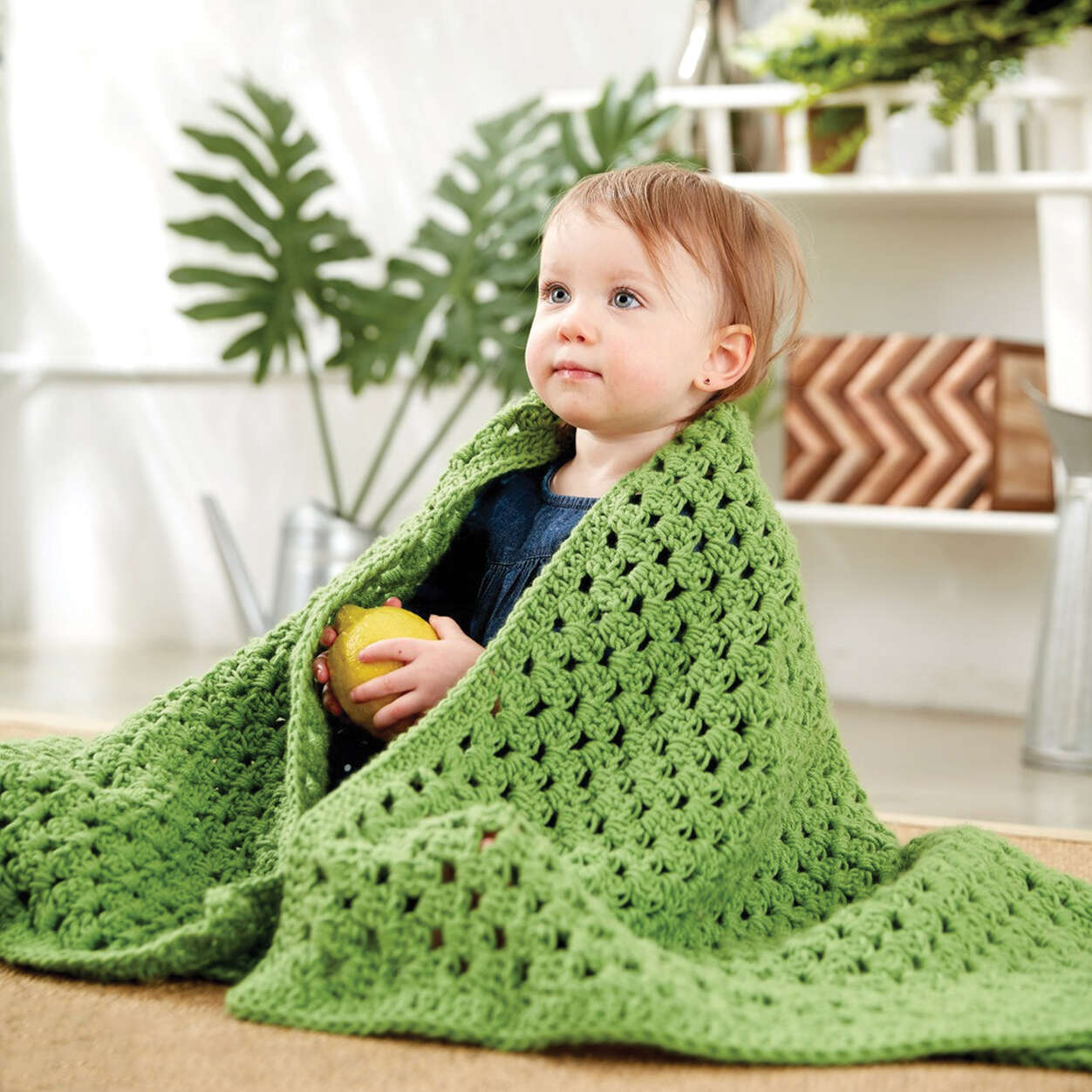 Free Caron Easy Peasy Crochet Baby Blanket Pattern | Yarnspirations