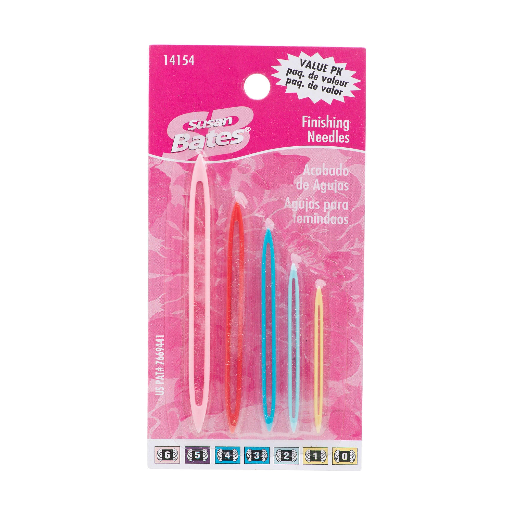 Susan Bates Plastic Yarn Needles get 1 Pack or 2. 2 Needles per Pack. Large  Plastic 3 3/4 Inches. 14084 -  Hong Kong