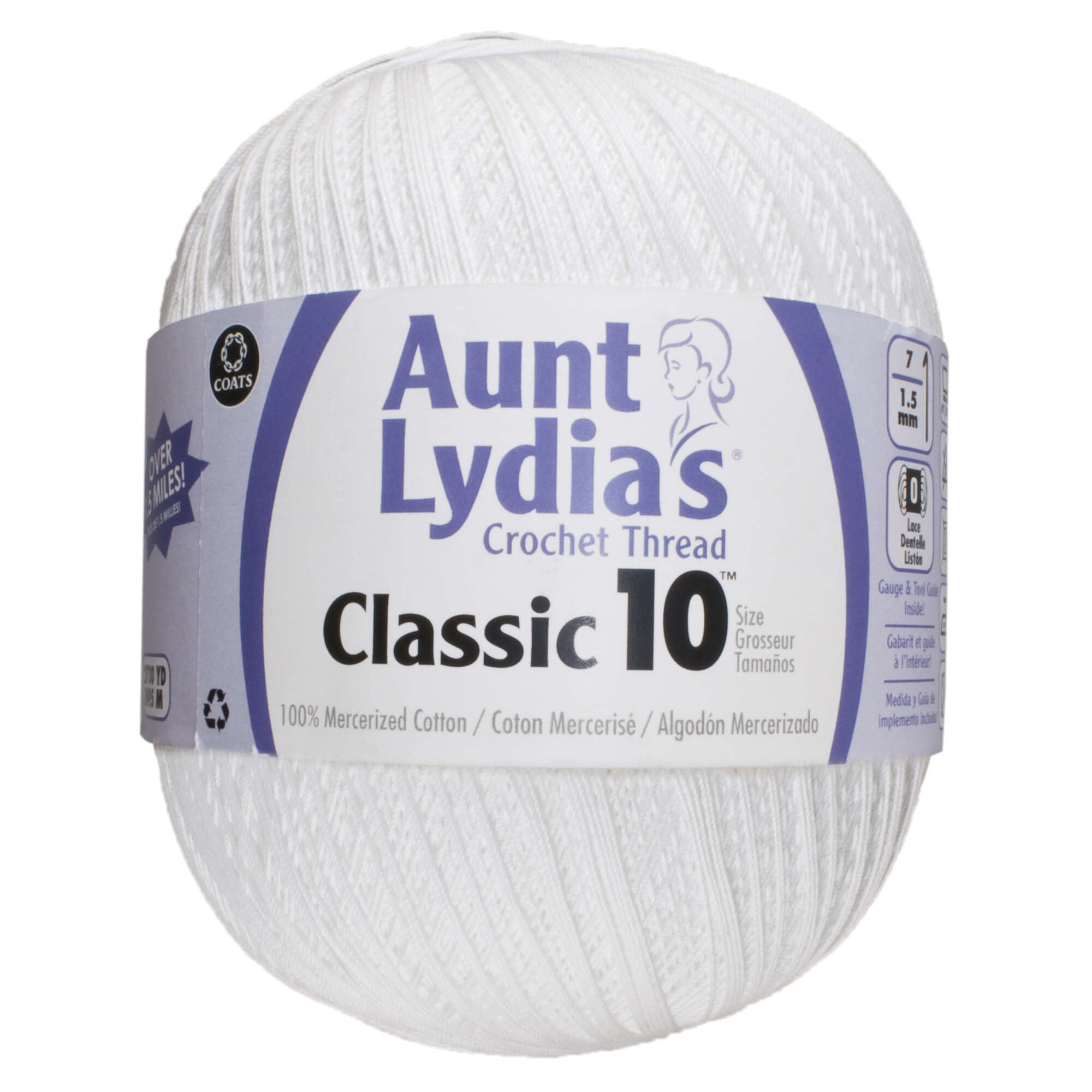 Aunt Lydia's Classic Crochet Thread Size 10-Navy, 1 count - Fry's Food  Stores