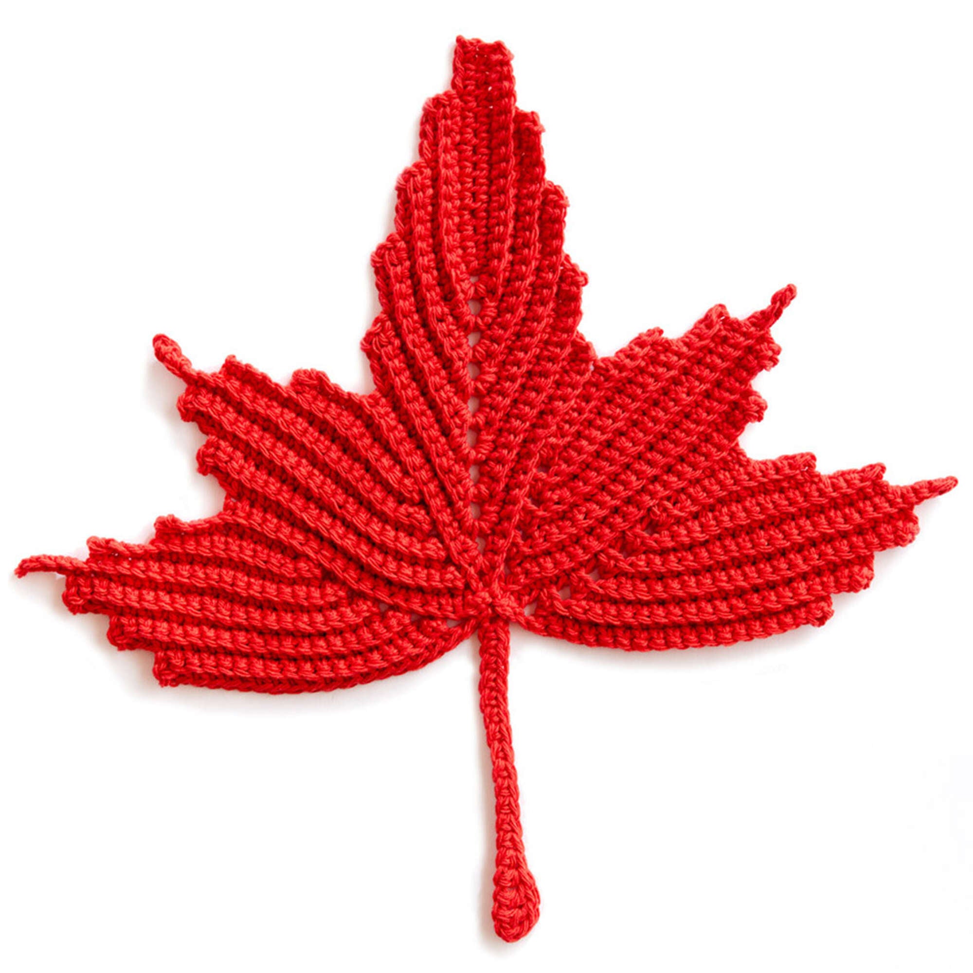 Bernat Maple Leaf Crochet Dishcloth | Yarnspirations