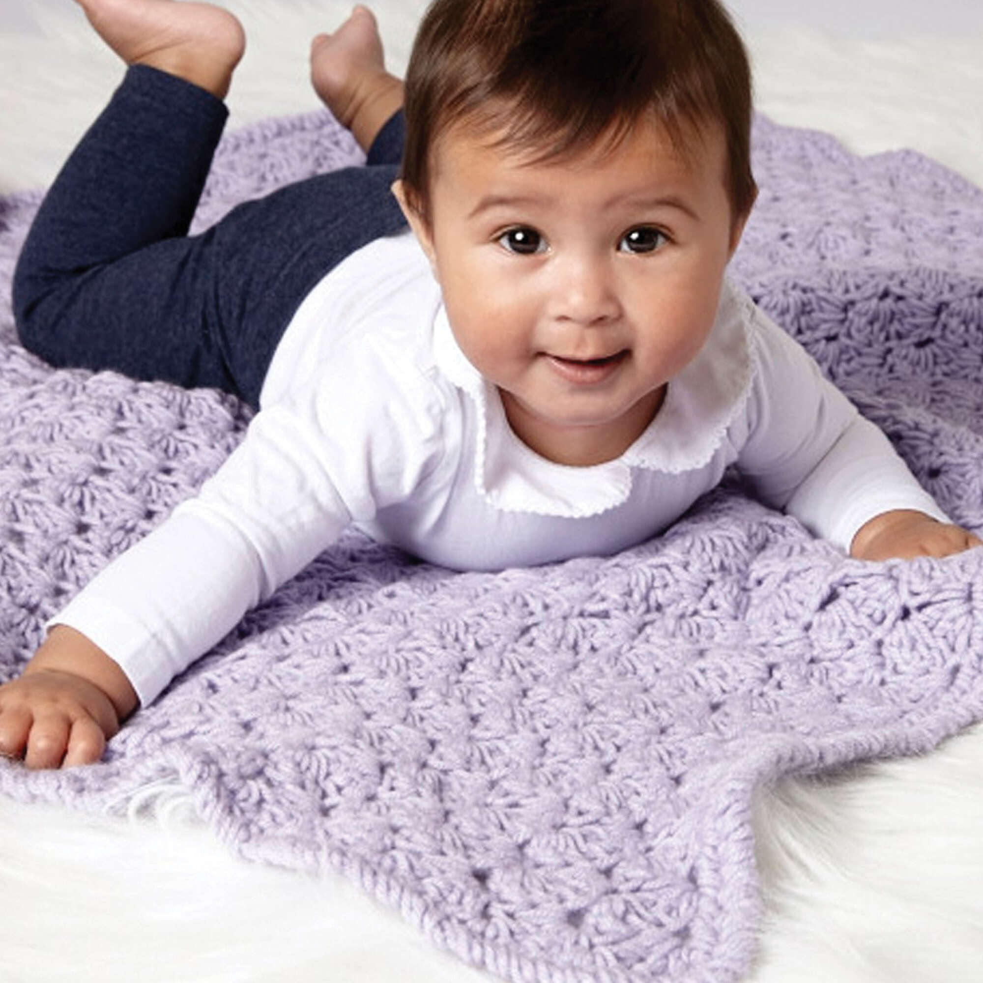 Herrschners Lollipops Baby Blanket Crochet Kit