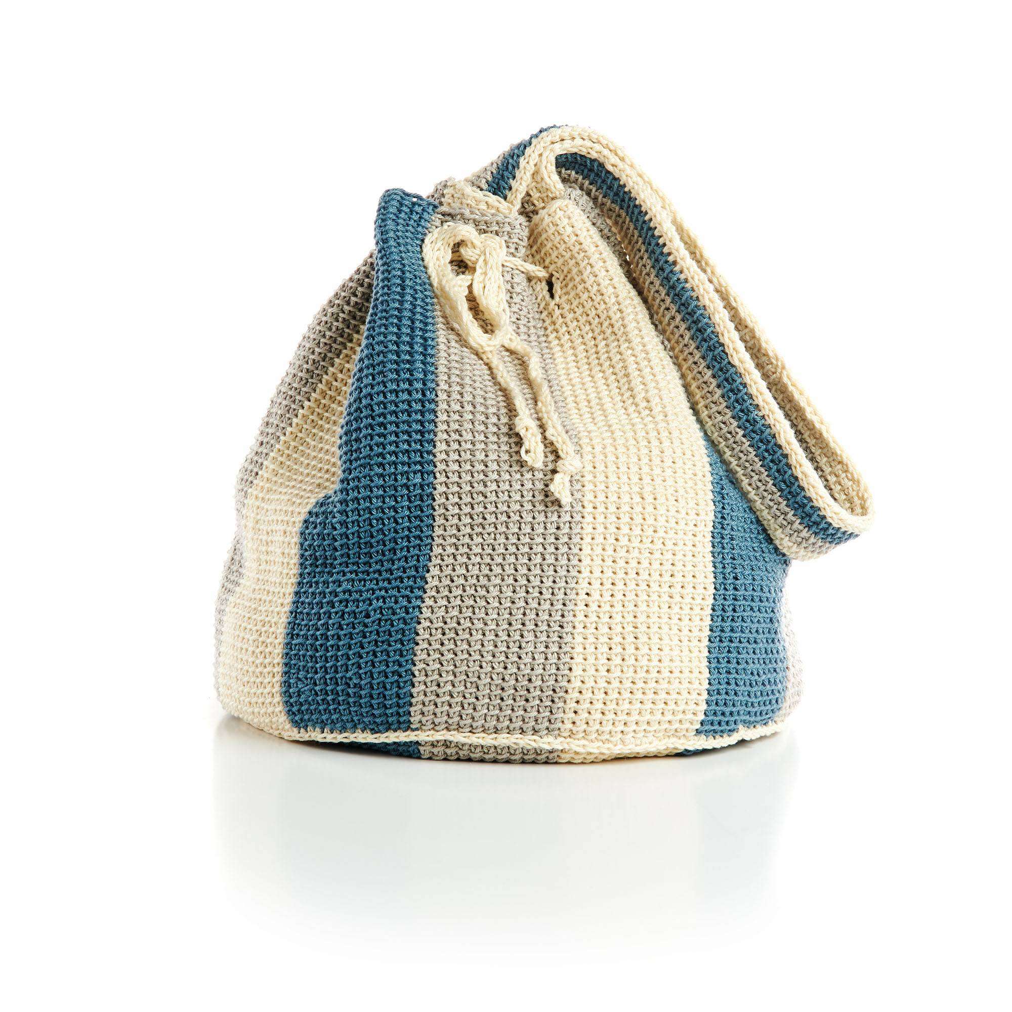 Patons Pinwheel Bottom Tunisian Crochet Bag​ Pattern | Yarnspirations