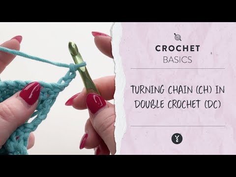 Turning chain in double crochet