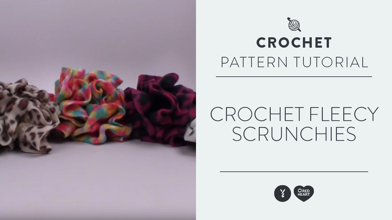 Image of Crochet Fleecy Scrunchies thumbnail