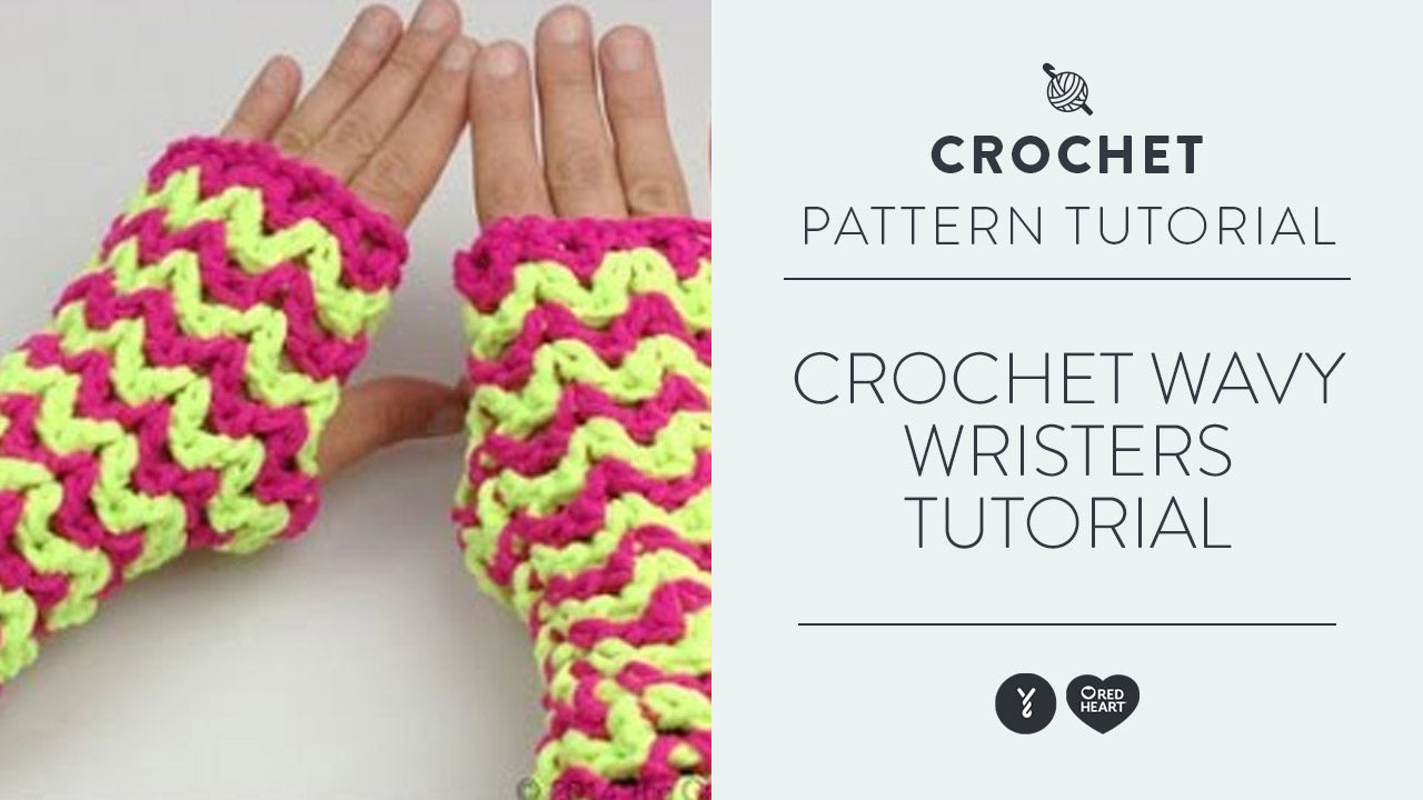 Image of Crochet Wavy Wristers Tutorial thumbnail