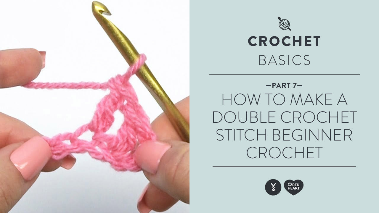 Image of How to Make a Double Crochet Stitch - Beginner Crochet Video 7 thumbnail