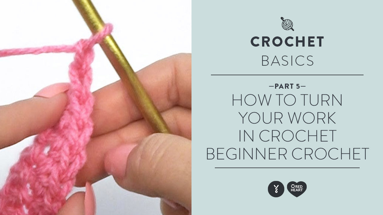 Image of How to Turn Your Work in Crochet - Beginner Crochet Teach Video #5 thumbnail