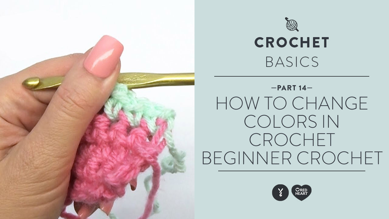 Image of How to Change Colors in Crochet - Beginner Crochet Video 14 thumbnail