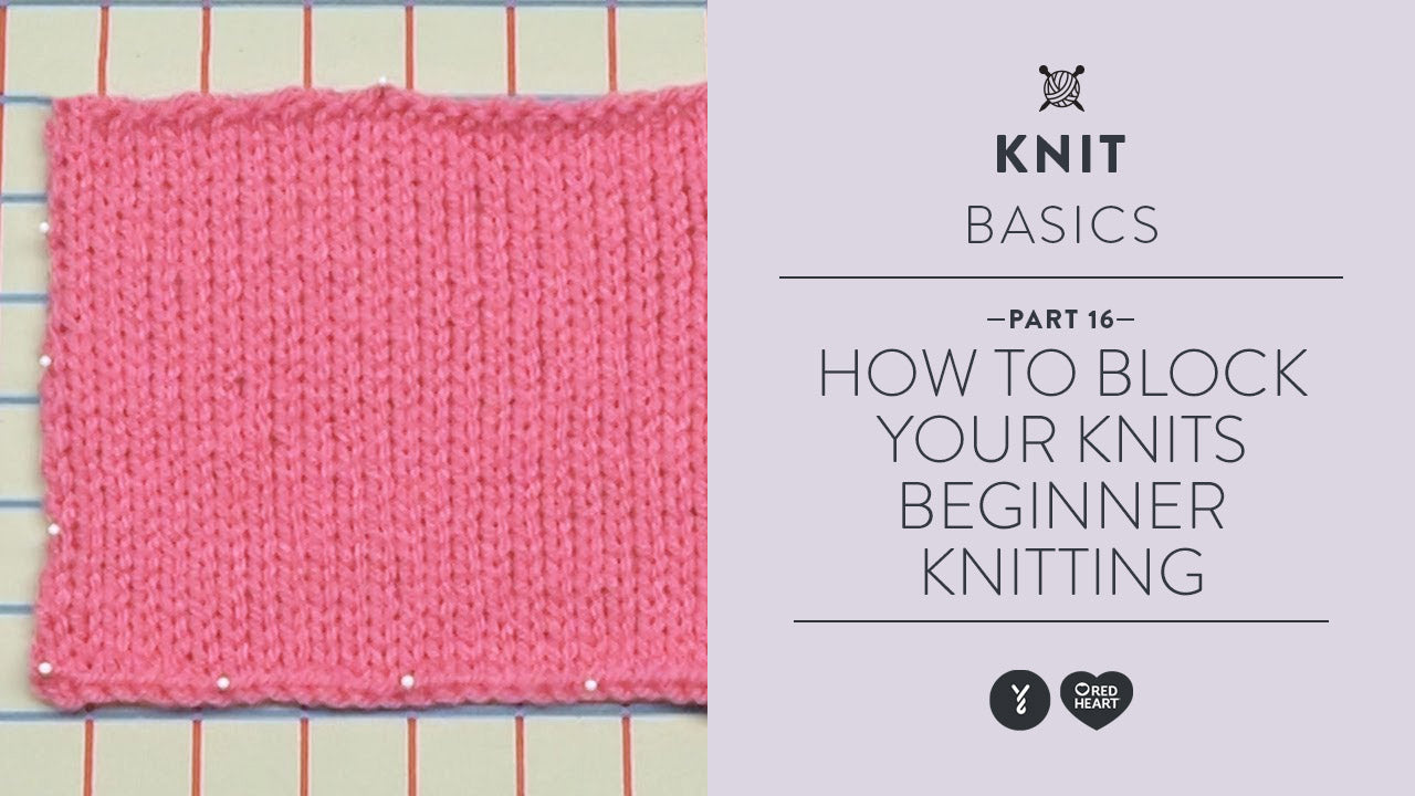 Image of How to Block Your Knits - Beginner Knitting Teach Video 16 thumbnail