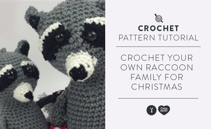 Image of Crochet Your Own Raccoon Family for Christmas thumbnail
