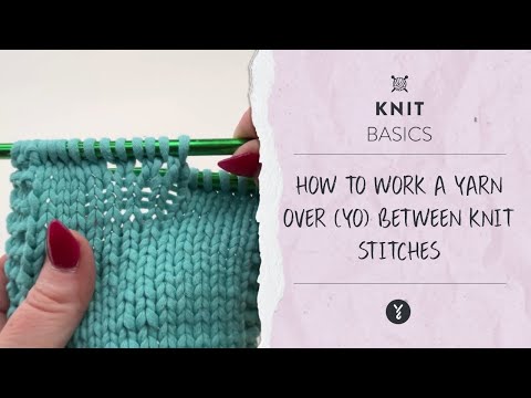 How to yarn over in Knit stitches