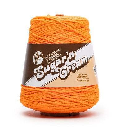 Lily Sugar'n Cream Cone Yarn (400g/14oz) Hot Orange