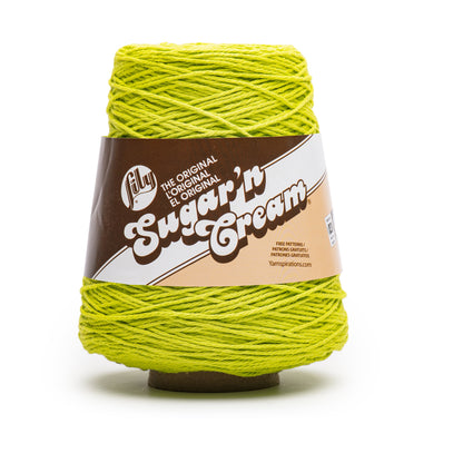 Lily Sugar'n Cream Cone Yarn (400g/14oz) Hot Green