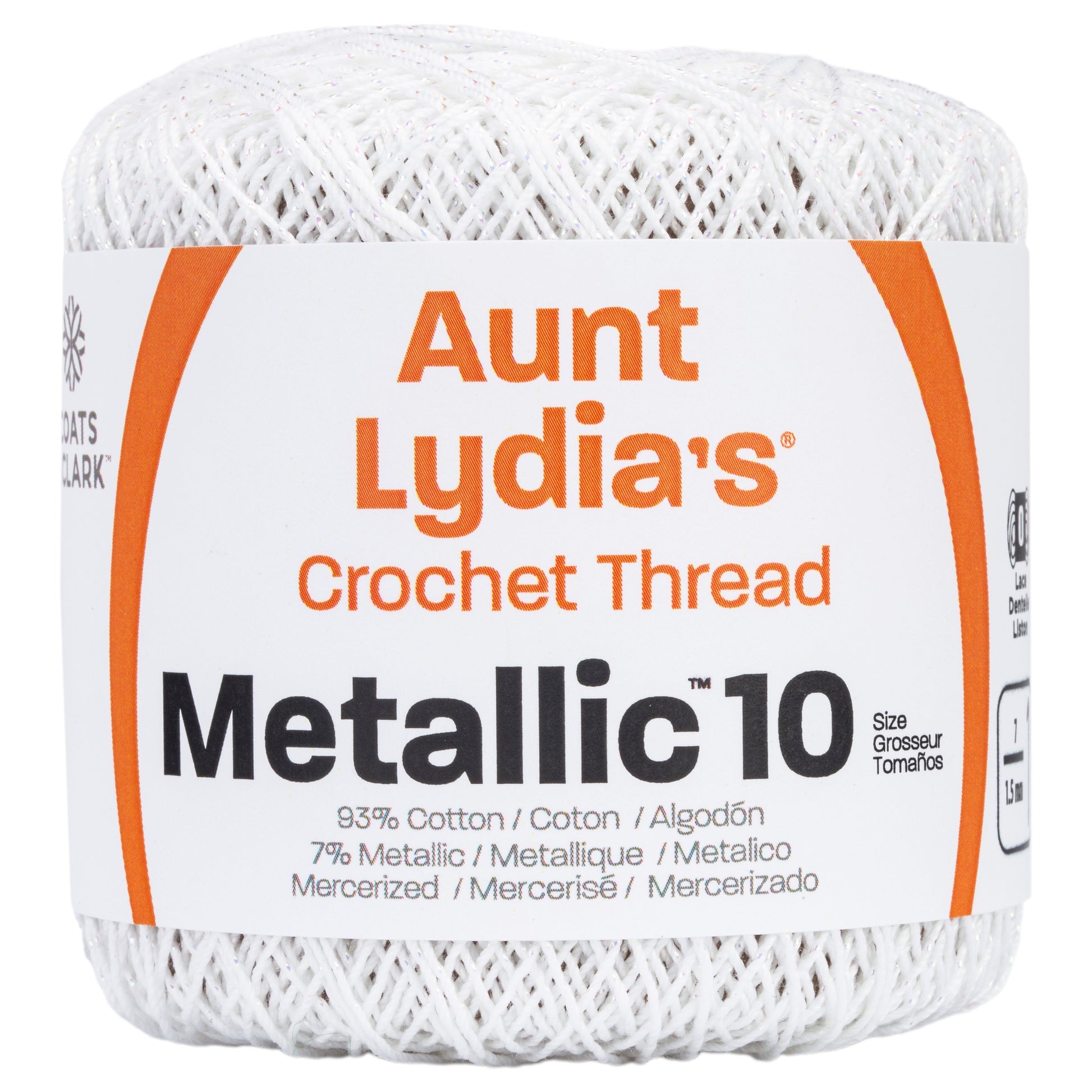 Aunt Lydia's Metallic Crochet Thread Size 10 | Yarnspirations