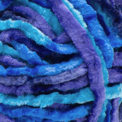 Bernat Crushed Velvet Yarn - Clearance Shades Blue Brilliance