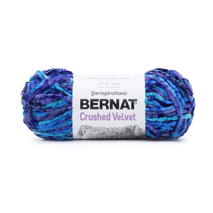 Bernat Crushed Velvet Yarn - Clearance Shades Blue Brilliance