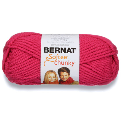 Bernat Softee Chunky Yarn (100g/3.5oz) - Discontinued shades Hot Pink