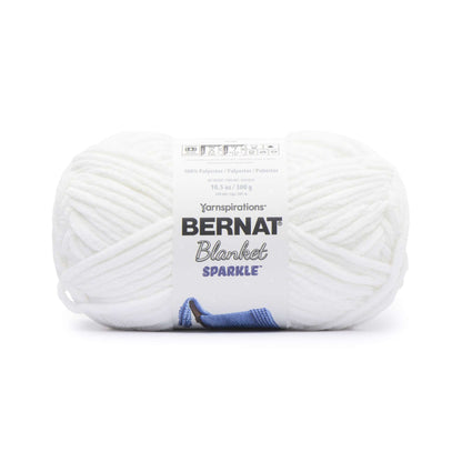 Bernat Blanket Sparkle Yarn (300g/10.5oz) - Discontinued Shades White Sparkle