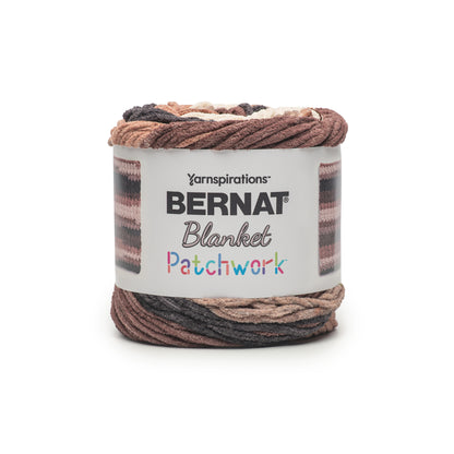 Bernat Blanket Patchwork Yarn (300g/10.5oz) Coffee Bar