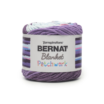 Bernat Blanket Patchwork Yarn (300g/10.5oz) Purple Pop