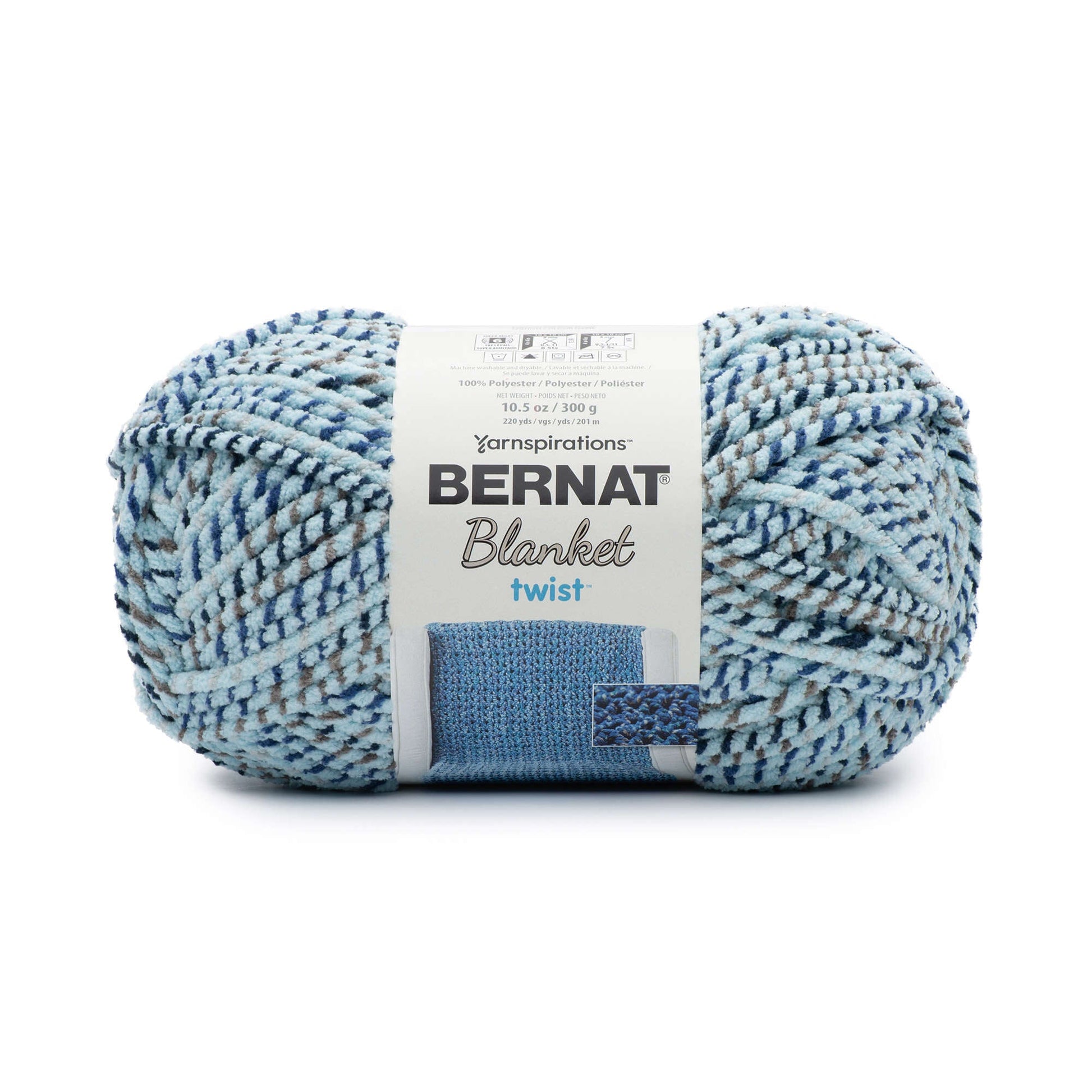 BERNAT BIG Blanket Yarn. 1 Ball 10.5 Oz. Cold Sea Buy More / Save
