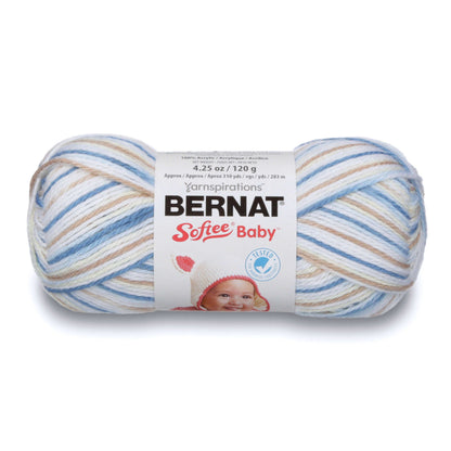 Bernat Softee Baby Variegates Yarn - Discontinued Shades Little Boy Blue Ombre