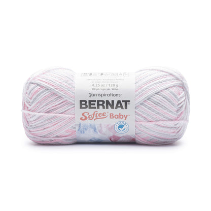 Bernat Softee Baby Variegates Yarn - Discontinued Shades Pink Flannel