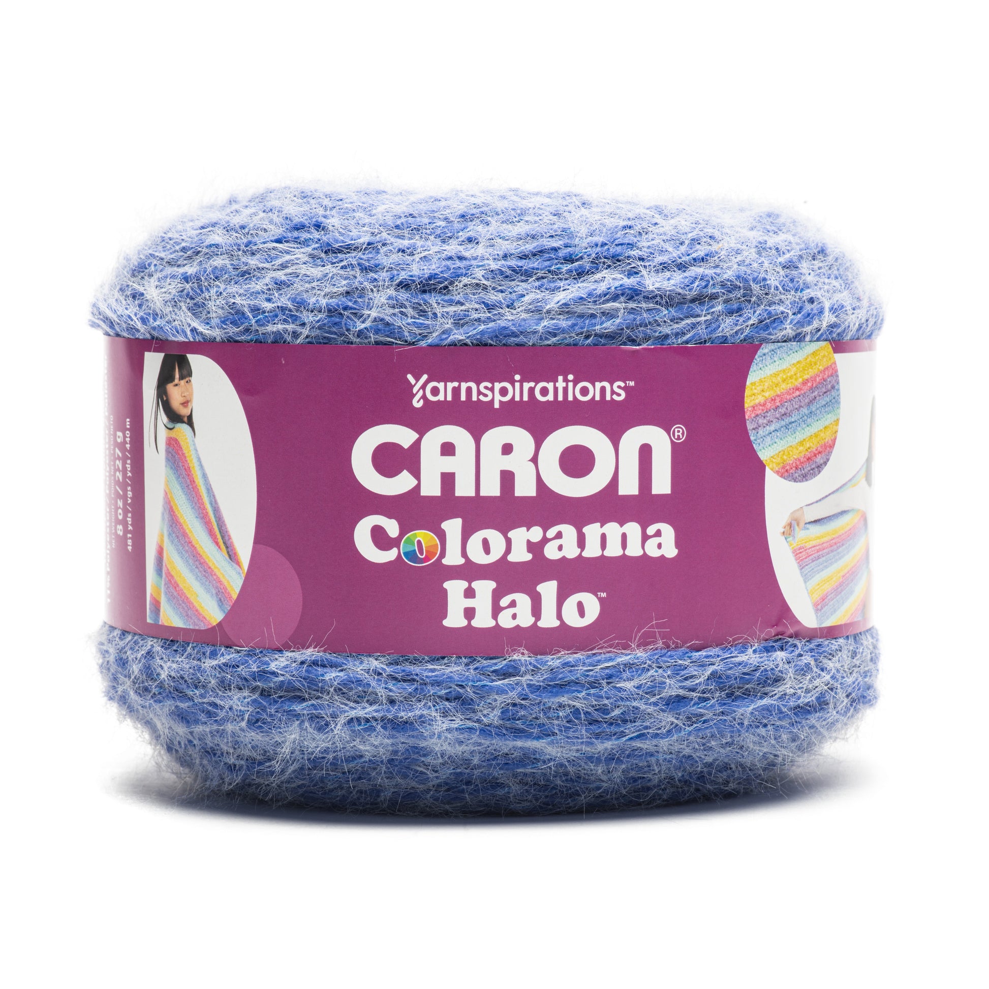 Caron Colorama Halo Stripes And Solids Yarn (227G/8oz)