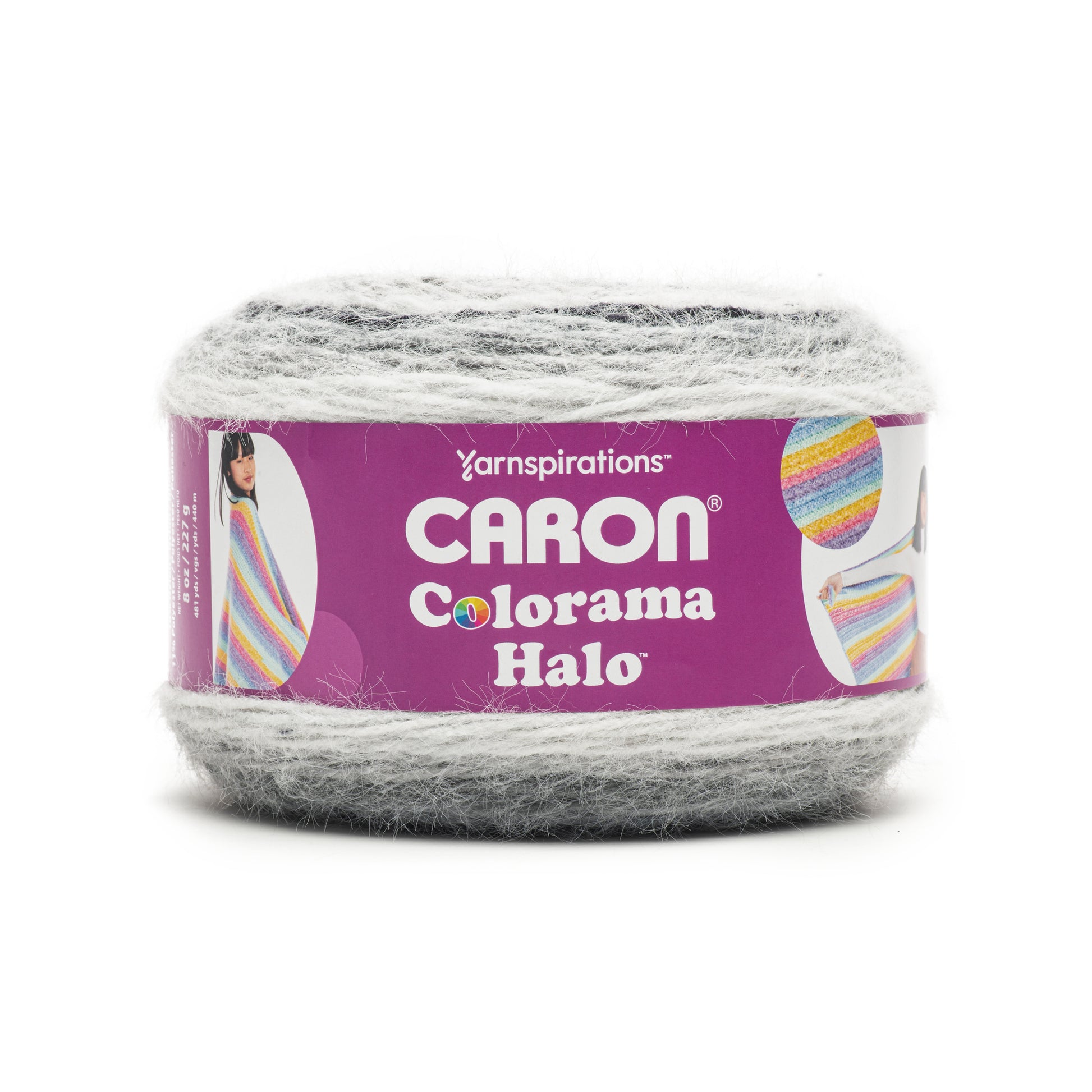 Caron Colorama Halo Stripes And Solids Yarn (227G/8oz)