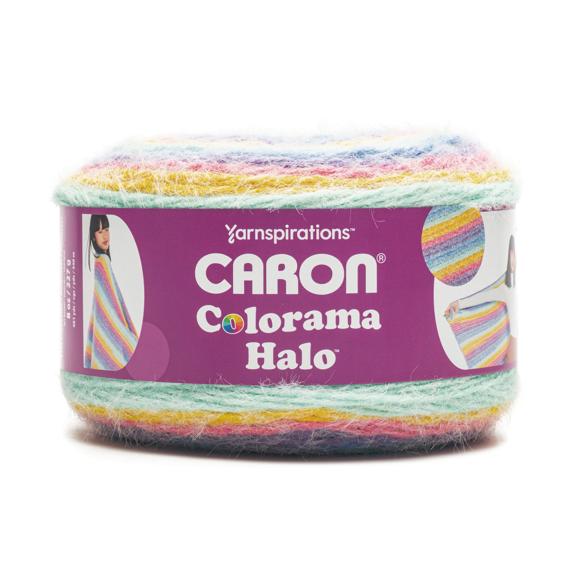 Caron Colorama Halo Stripes And Solids Yarn (227G/8oz)