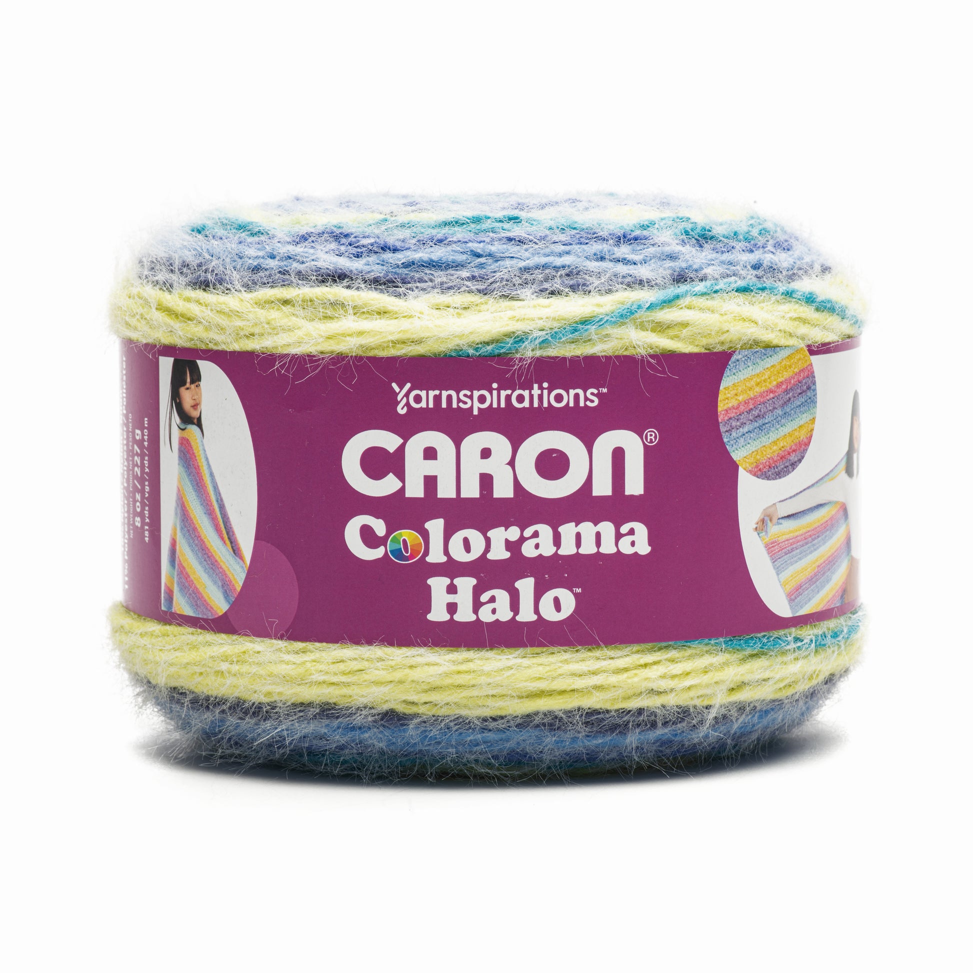 Caron Colorama Halo Stripes And Solids Yarn (227G/8oz)