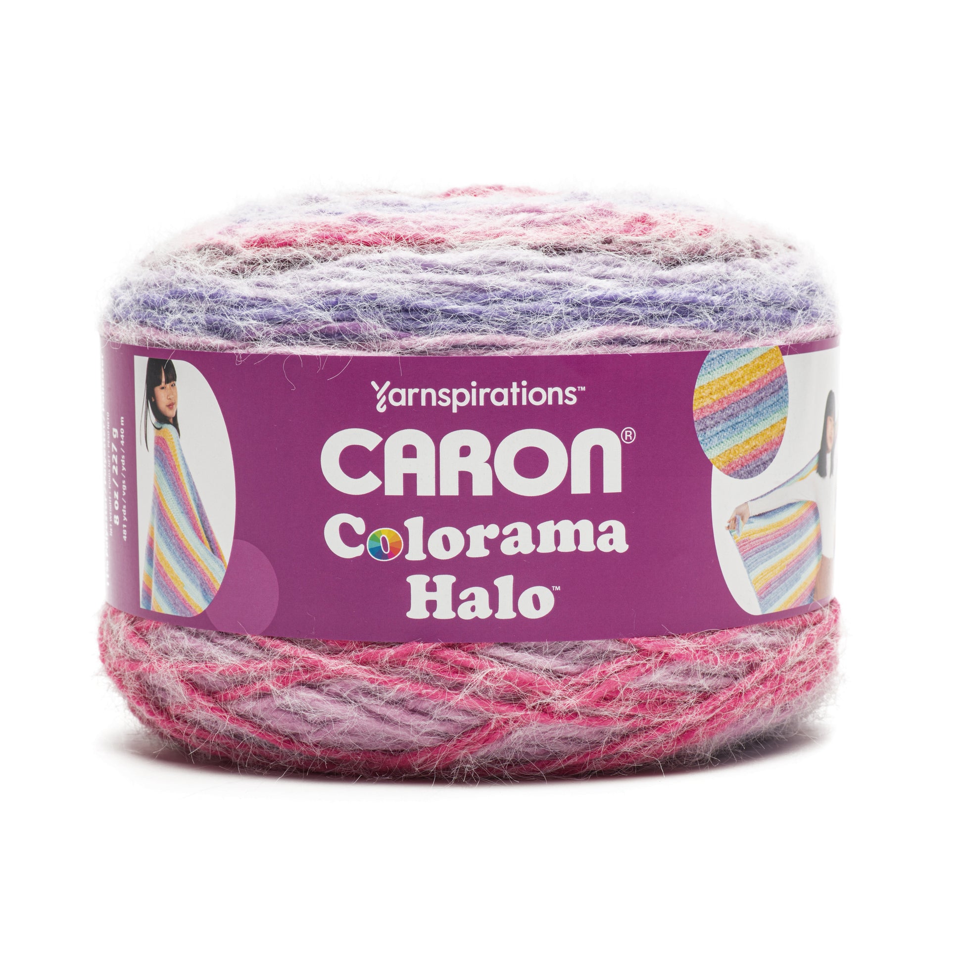 Caron Colorama Halo Stripes And Solids Yarn (227G/8oz)