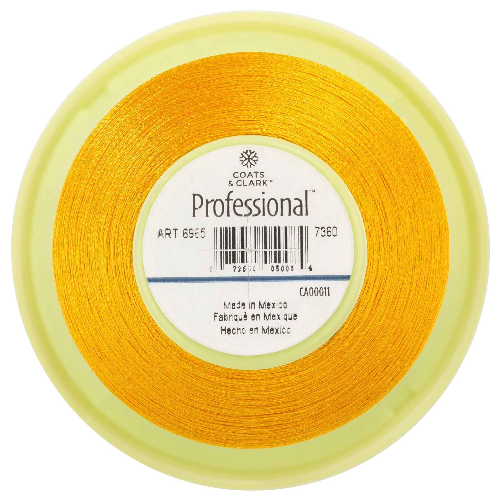 Coats Glow-in-the-Dark Machine Embroidery Thread 100Yd-Yellow