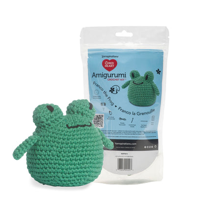 Red Heart Amigurumi Crochet Kit Franco The Frog