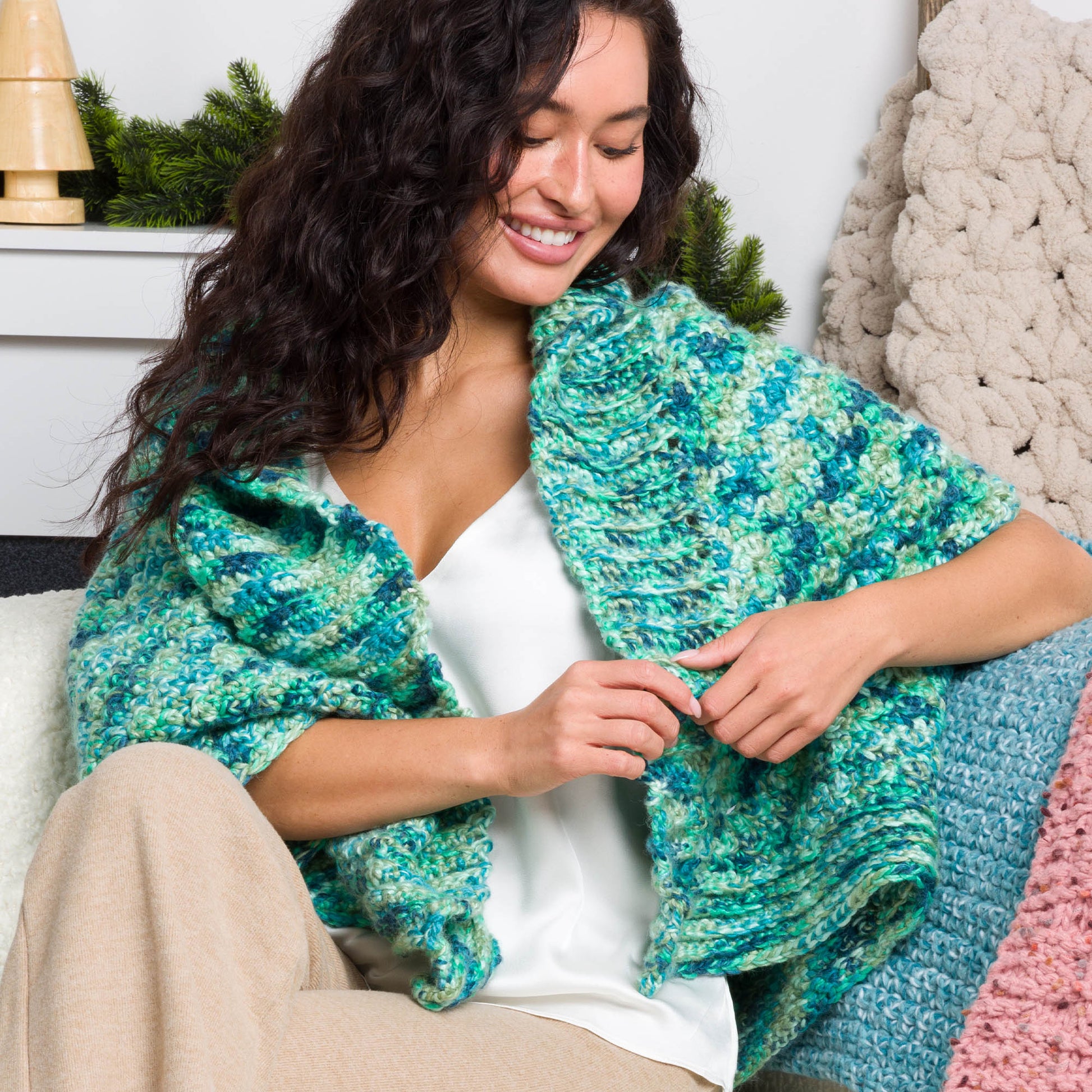 Free Bernat Spark Crochet Textured Cocoon Pattern