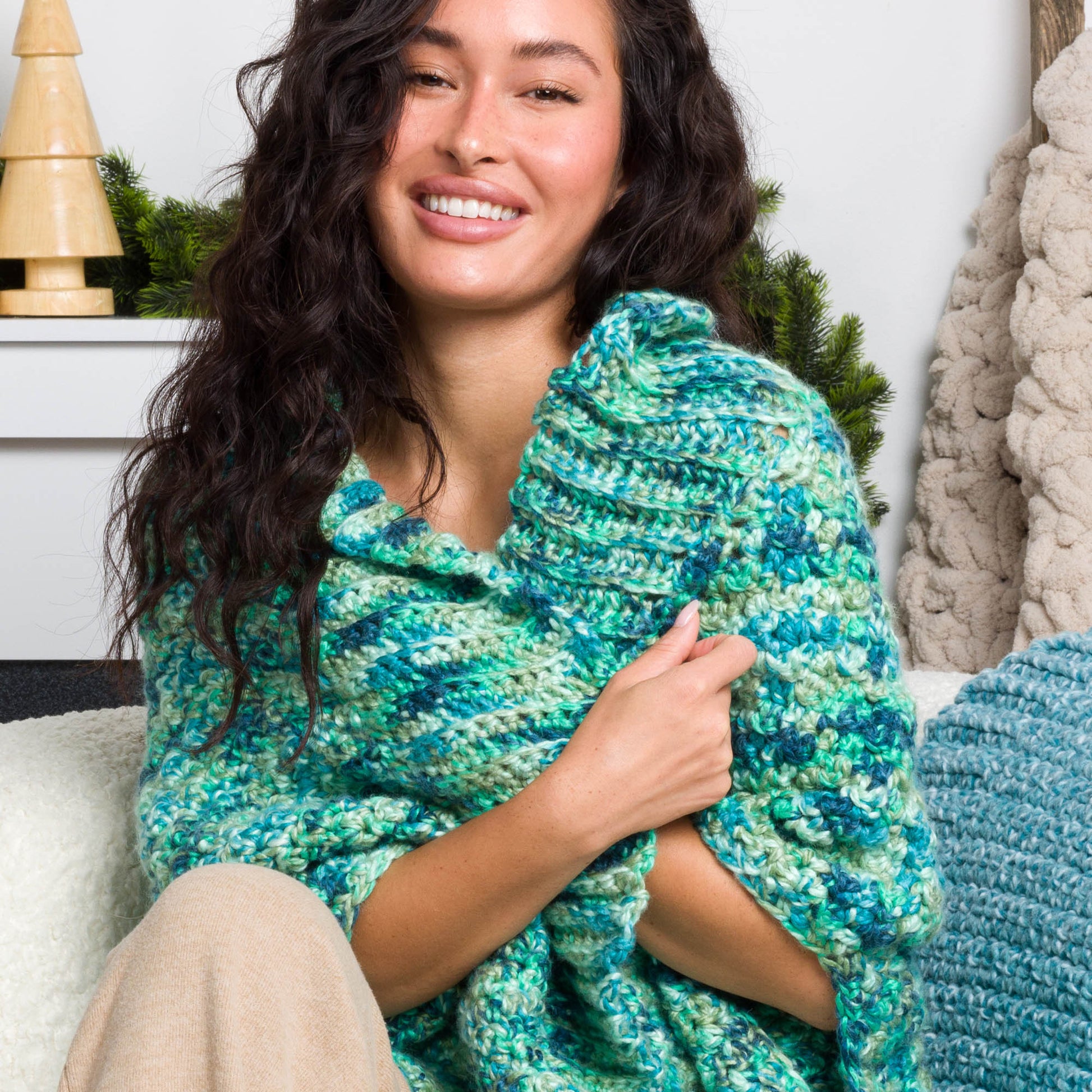 Free Bernat Spark Crochet Textured Cocoon Pattern