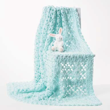 Free Bernat Airy Crochet Baby Blanket Pattern