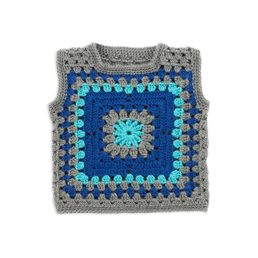 Crochet Vest made in Bernat Yarn