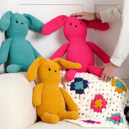Bernat Ruby Rabbit Beginner Crochet Toy All Variants