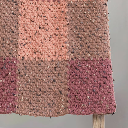 Bernat Squared Up Crochet Blanket Crochet Blanket made in Bernat Forever Fleece Tweeds Yarn