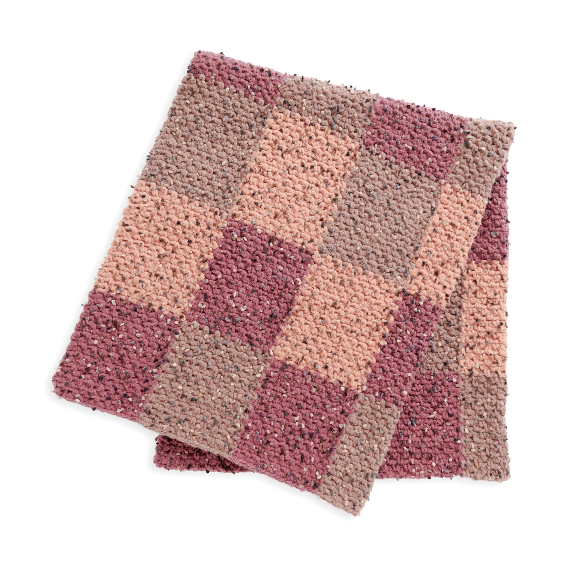 Free Bernat Squared Up Crochet Blanket Pattern