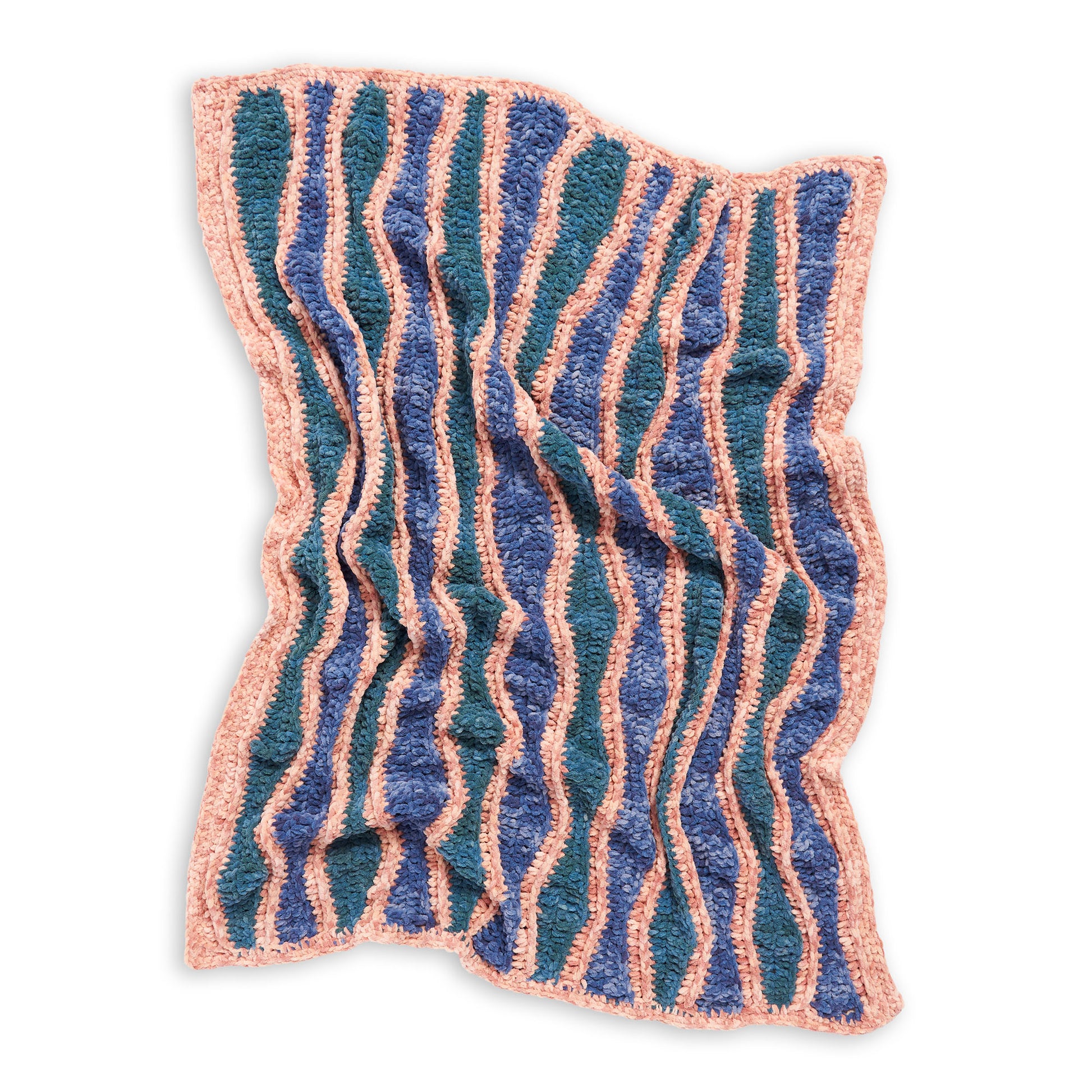 Free Bernat Crochet Waves Blanket Pattern