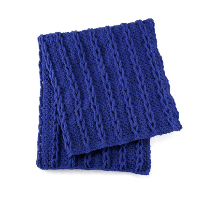 Bernat Looped Cable Lines Crochet Blanket Bernat Looped Cable Lines Crochet Blanket