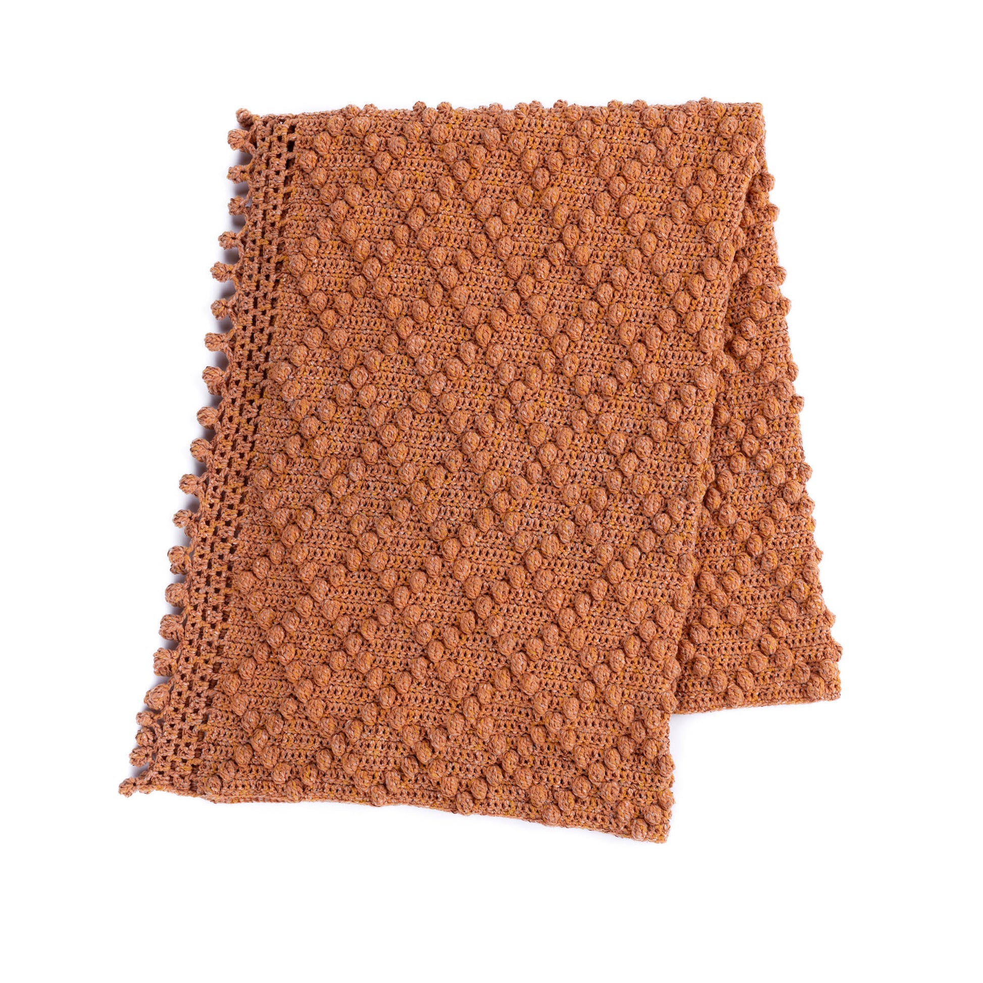 Free Bernat Textured Diamond Crochet Throw Pattern