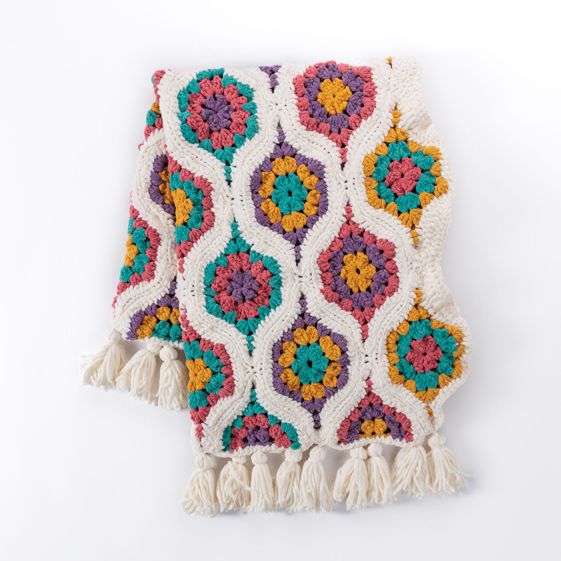 Free Bernat Holiday Ornaments Crochet Blanket Pattern