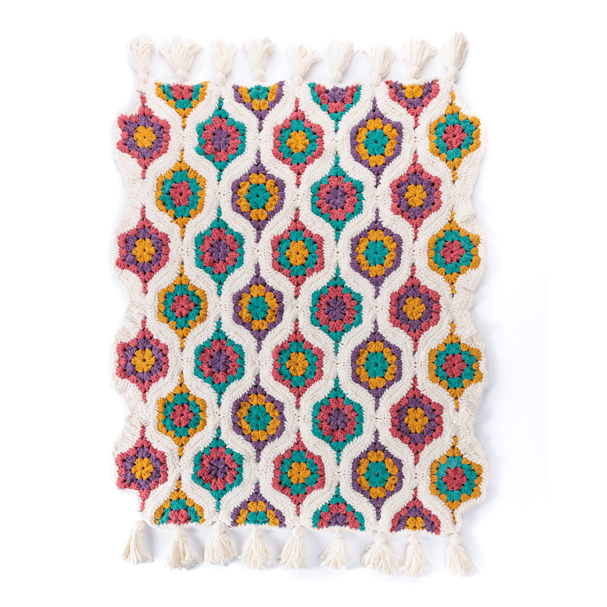 Free Bernat Holiday Ornaments Crochet Blanket Pattern