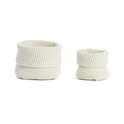 Bernat Beginner Crochet Dynamic Duo Baskets Cream