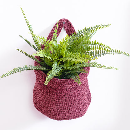 Bernat Crochet Easy Breezy Basket Crochet Basket made in Bernat Plush Yarn