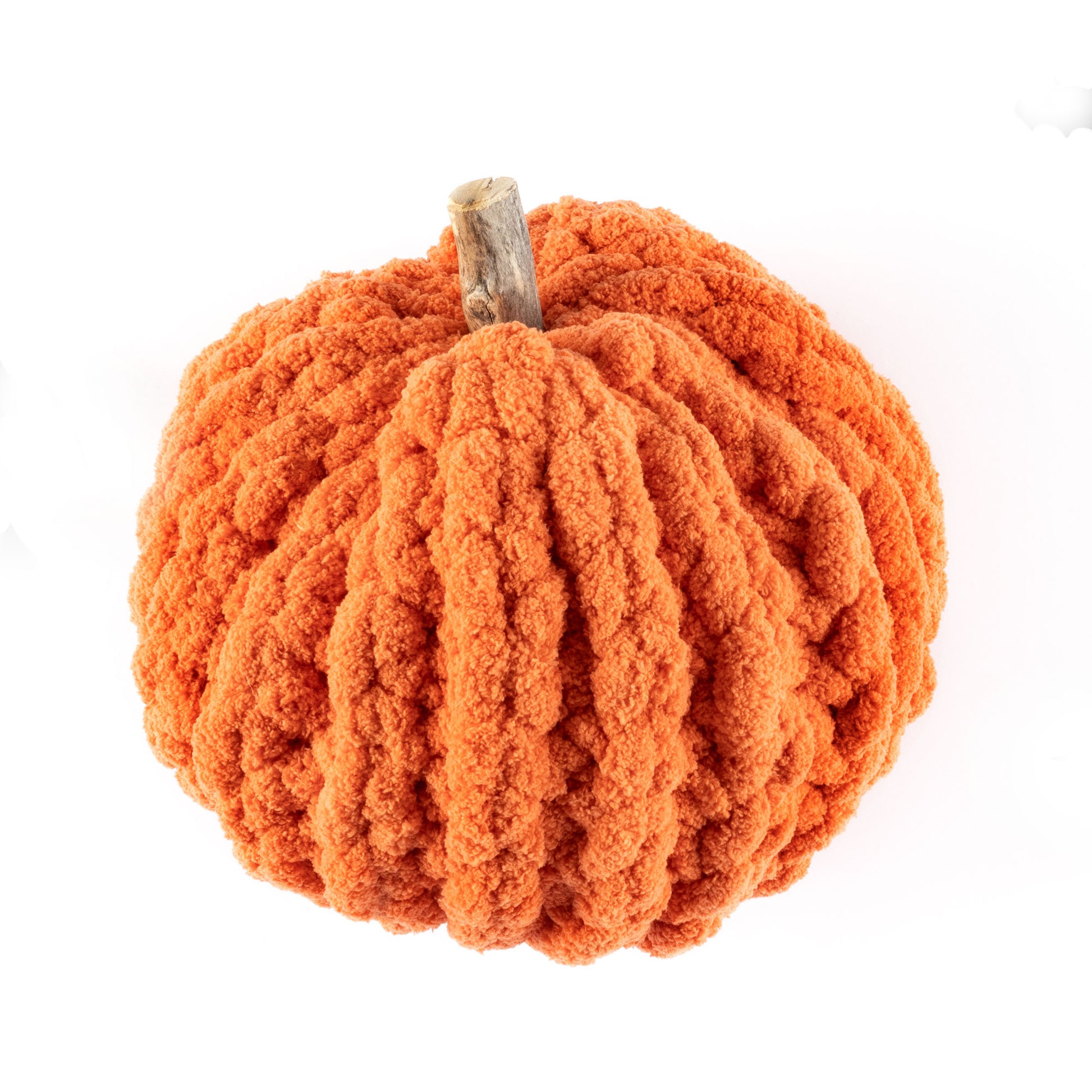 Free Bernat Extra Thick Finger Crochet Pumpkin Pattern